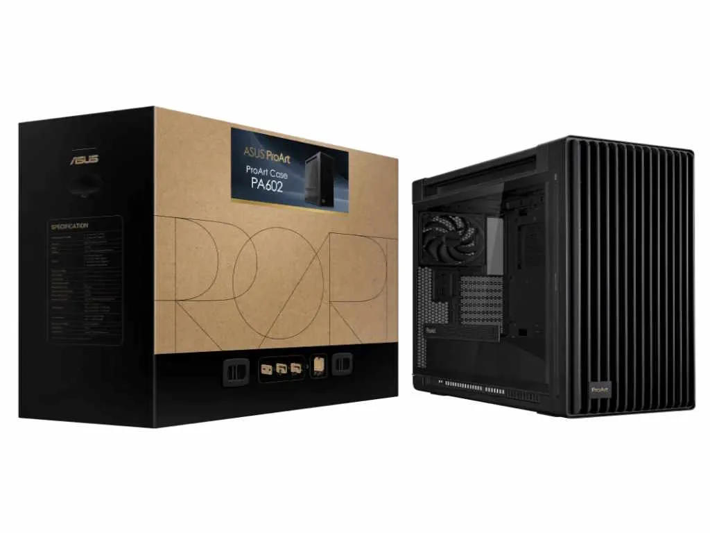 Asus Kucište ASUS ProArt PA602 TG PWM Midi Tower/ATX/EATX/mATX/mITX/kaljeno staklo/crna Slika 3